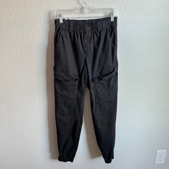 Young Fabulous and Broke Black Pull On Jogger Pants Women's S High Rise Stretch - Picture 1 of 7